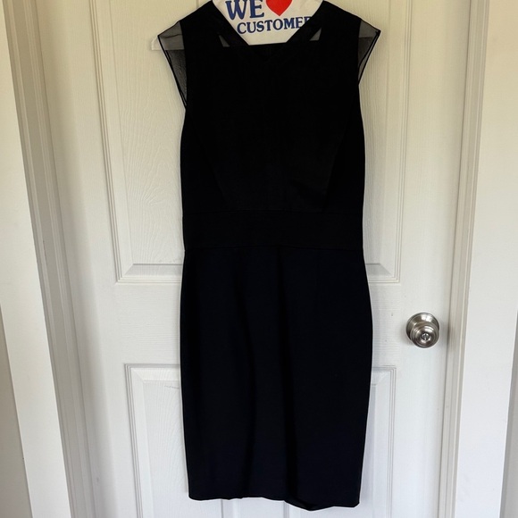 Elegant Black Sheer Overlay Cushnie et Ochs dress - Sz 8 - Picture 9 of 11